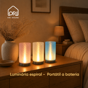 Luminária Decorativa Espiral portátil – ORI House