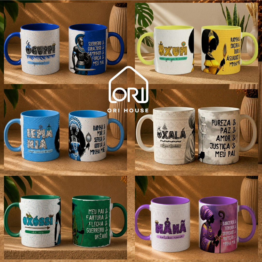 Caneca Orixás 325ml - ORI HOUSE