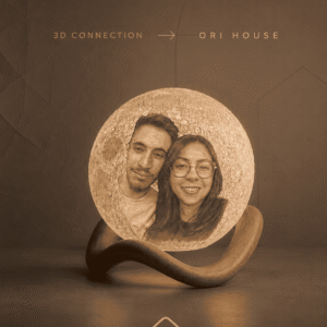 Luminária Lua personalizável com foto e frase / 16 cores / Touch / Recarregável