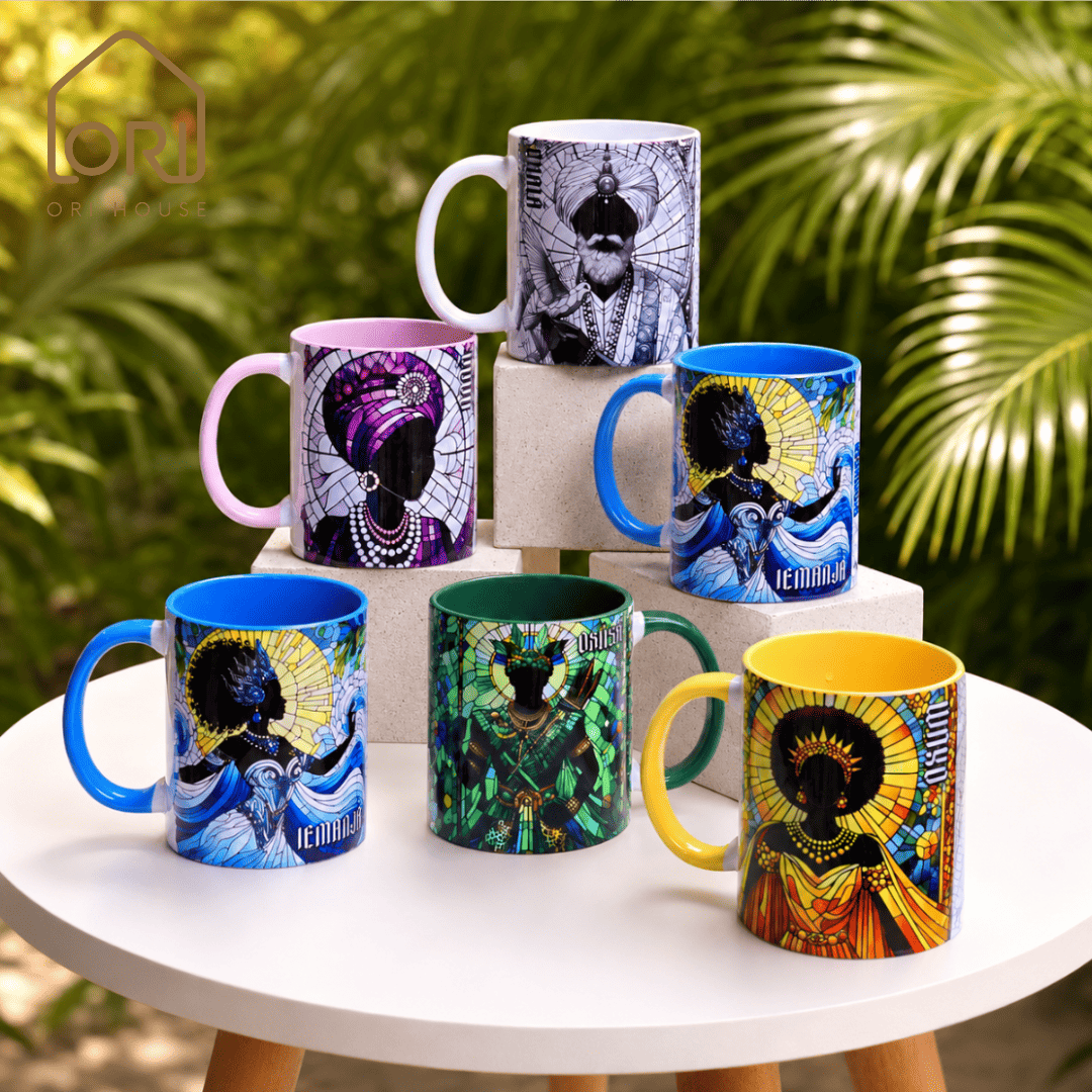 Caneca Orixás VITRAL ORI HOUSE | Cerâmica 325ml